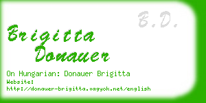 brigitta donauer business card